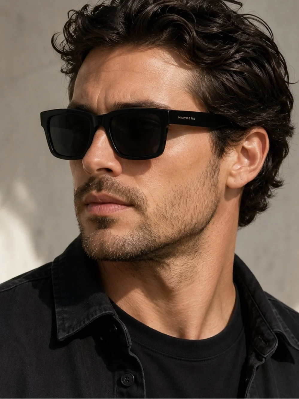 Hawkers One Uptown Black Polarized Sunglasses Unisex